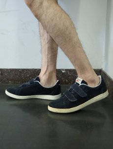 画像3: 80〜90's PRO-PLAYERS ベルクロ スエードスニーカー NAVY 27.5cm (3)
