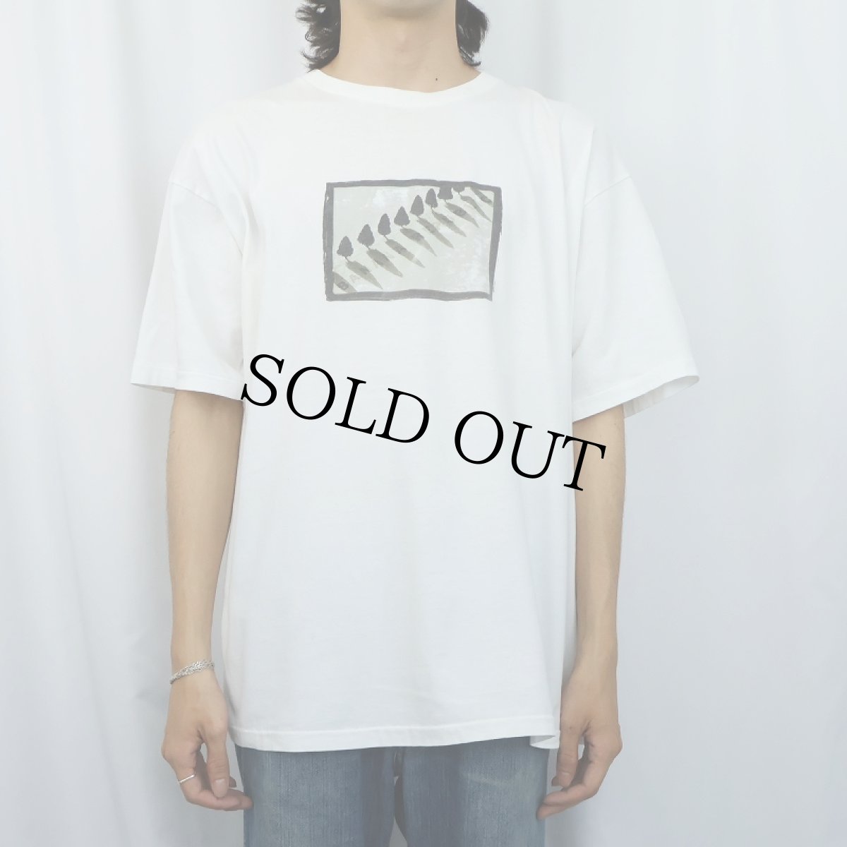 画像2: 90's BANANA REPUBLIC USA製 フォトプリントTシャツ XL (2)