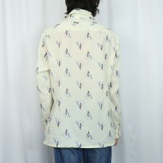 画像3: 70's TOWNCRAFT JCPenny 総柄 ポリエステルシャツ XL (3)