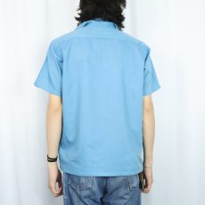 画像3: 60〜70's TOWNCRAFT Pennys 無地オープンカラーシャツ M (3)
