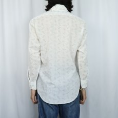 画像3: 60〜70's FRUIT OF THE LOOM "GOLDEN HARVEST" トランプ柄 ポリエステル×コットンシャツ SIZE15 1/2 (3)