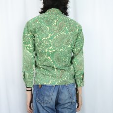 画像3: 60〜70's TOWNCRAFT "PENN-PREST" ペイズリー柄 コットンボタンダウンシャツ SIZE16 (3)
