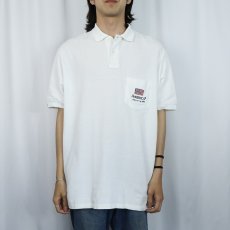 画像2: POLO Ralph Lauren "The Big Shirt" ロゴ刺繡 ポロシャツ M (2)