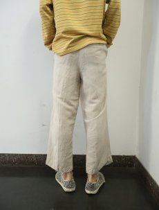 画像3: LOUIS RAPHAEL リネン×レーヨン 2タックスラックス W31 (3)