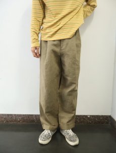 画像2: VAN HEUSEN リネン×コットン 2タックスラックス W33 (2)