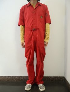 画像2: 60's Lee USA製  ワッペン付き コットンオールインワン LARGE-LONG (2)
