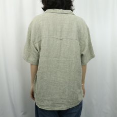 画像3: 80's REI リネン×コットン オープンカラーシャツ L (3)