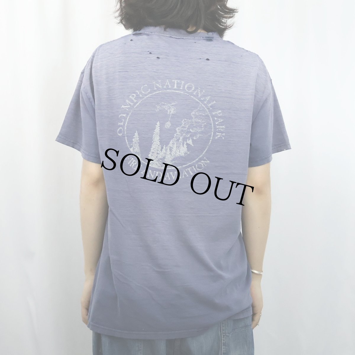 画像4: UNKNOWN ”Ο.Ν.Ρ. FIRE CREW" 消防チーム プリントTシャツ NAVY (4)