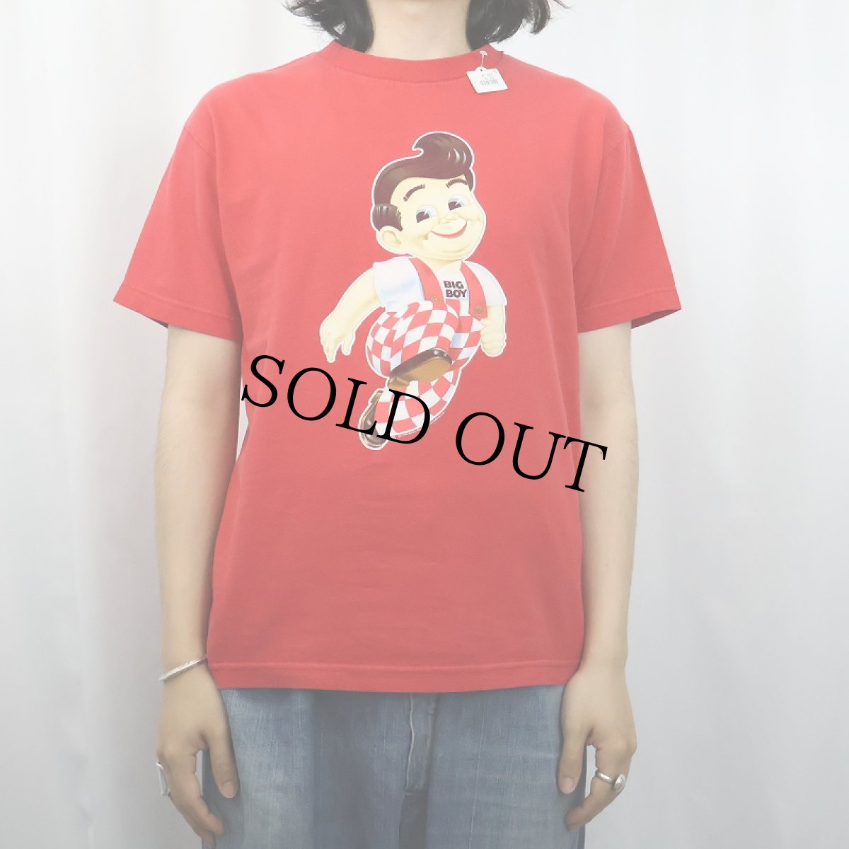 画像2: 2000's BIG BOY USA製 レストランチェーン キャラクタープリントTシャツ M (2)