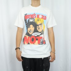 画像2: 90's Wayne's World USA製 コメディ映画Tシャツ L (2)