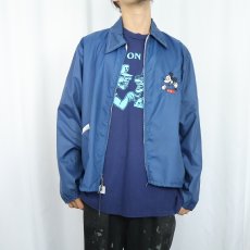 画像2: 70's Weather Tamer "MICKEY MOUSE" 刺繡入り ナイロンジップジャケット L (2)