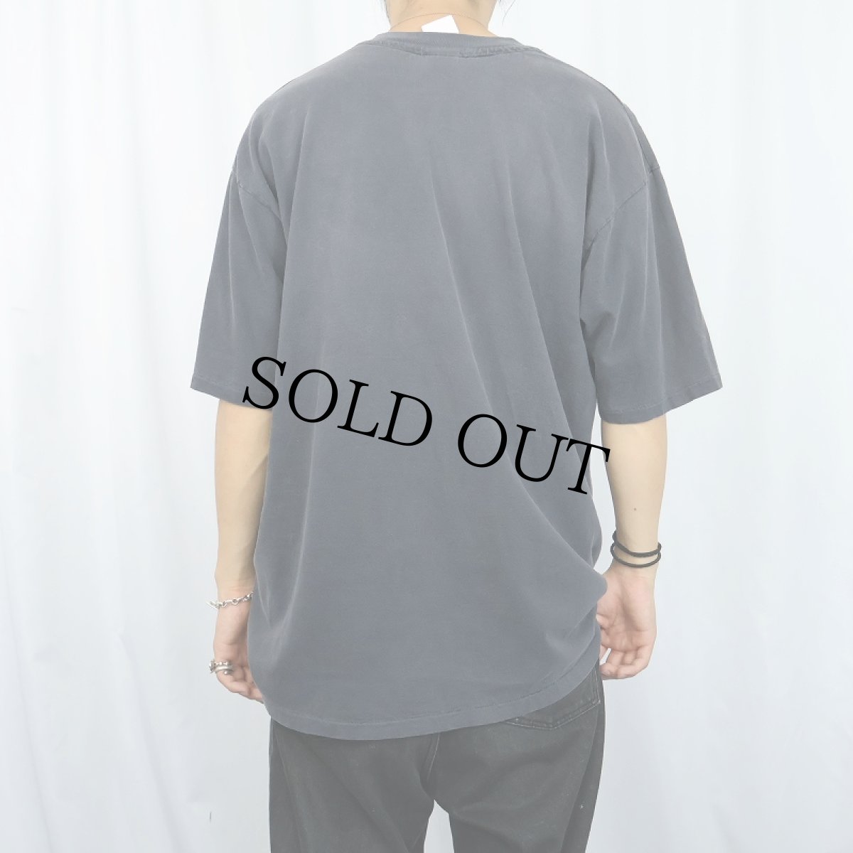 画像3: 90's USA製 "I'VE STOPPED LISTENING,...” メッセージプリントTシャツ BLACK L (3)