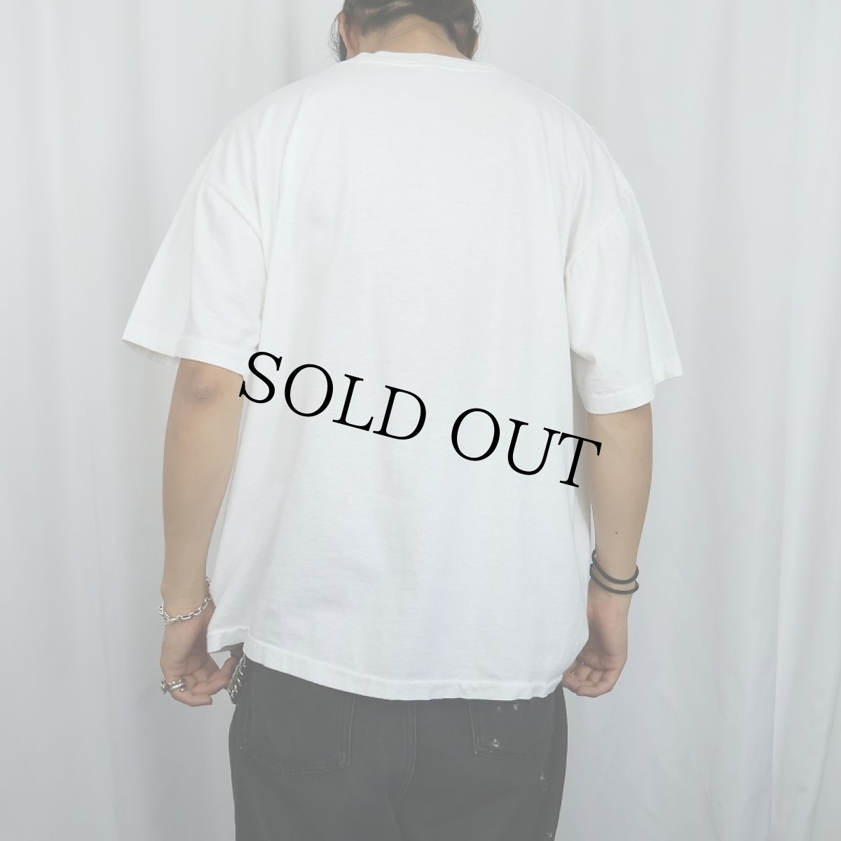 画像3: 90's VIRGINIA SLIMS USA製 "Wet T-shirts belong in the dryer.” タバコブランド メッセージプリントTシャツ XL (3)