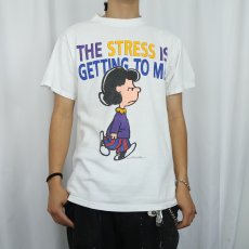 画像2: 90's PEANUTS "LUSY" キャラクタープリントTシャツ M (2)