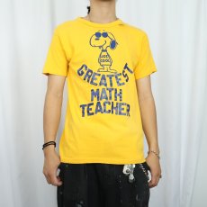 画像2: 70〜80's SNOOPY "JOE COOL" キャラクタープリントTシャツ L (2)