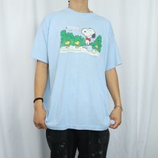 画像2: 90's SNOOPY USA製 "GET MET. IT PAYS." キャラクタープリントTシャツ XL (2)