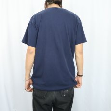 画像3: 80's SNOOPY USA製 "JOE COOL" パロディキャラクタープリントTシャツ NAVY L (3)