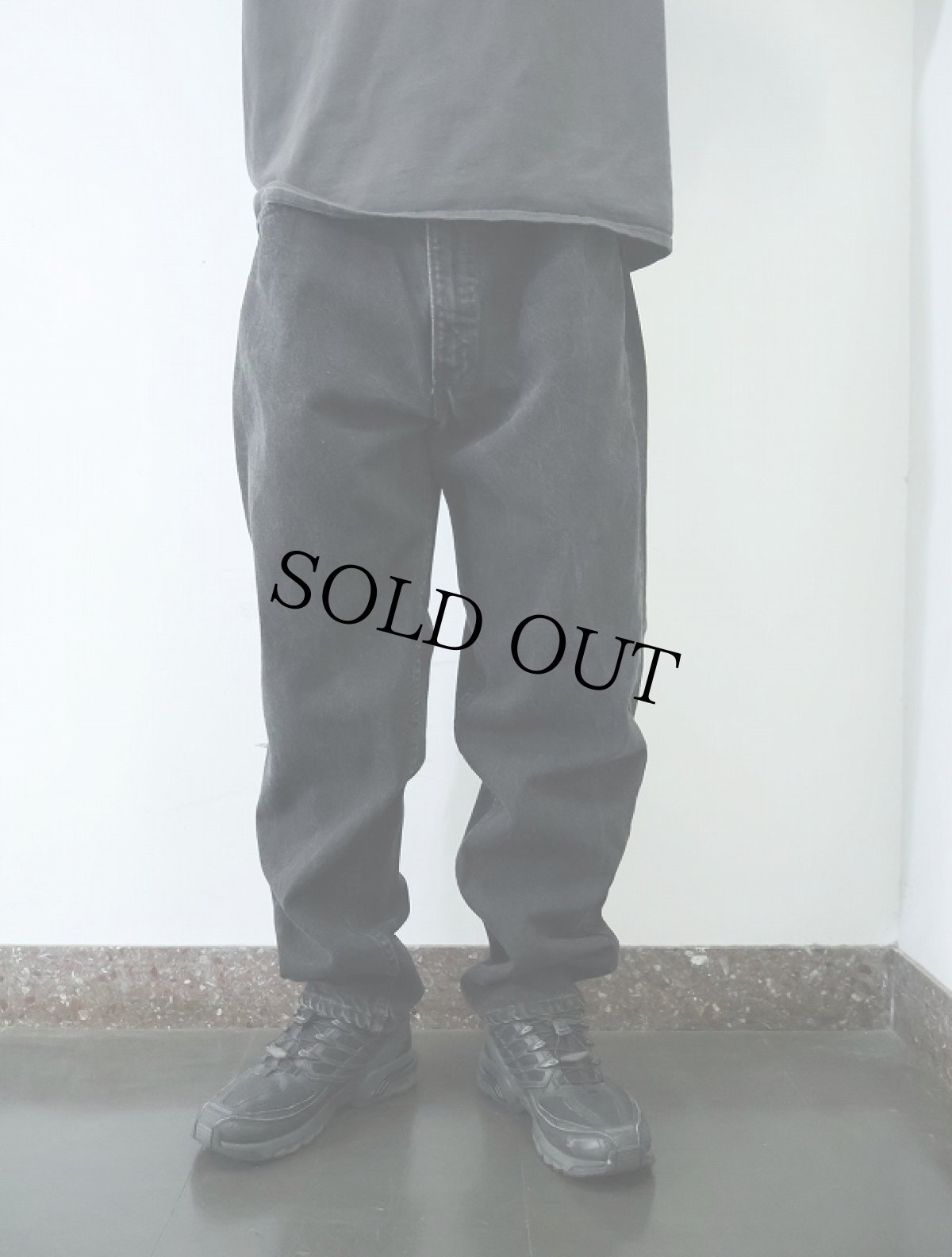 画像2: 90's Levi's 550 USA製 "サルファブラック" ブラックデニムパンツ W37 (2)