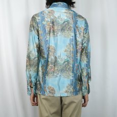 画像3: 70's KENNINGTON 総柄 ポリエステルシャツ M (3)