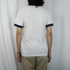 画像3: 80's USA製  "SEND ALKA-SELTZER TO THE RESCUE" メッセージプリント リンガーTシャツ L (3)