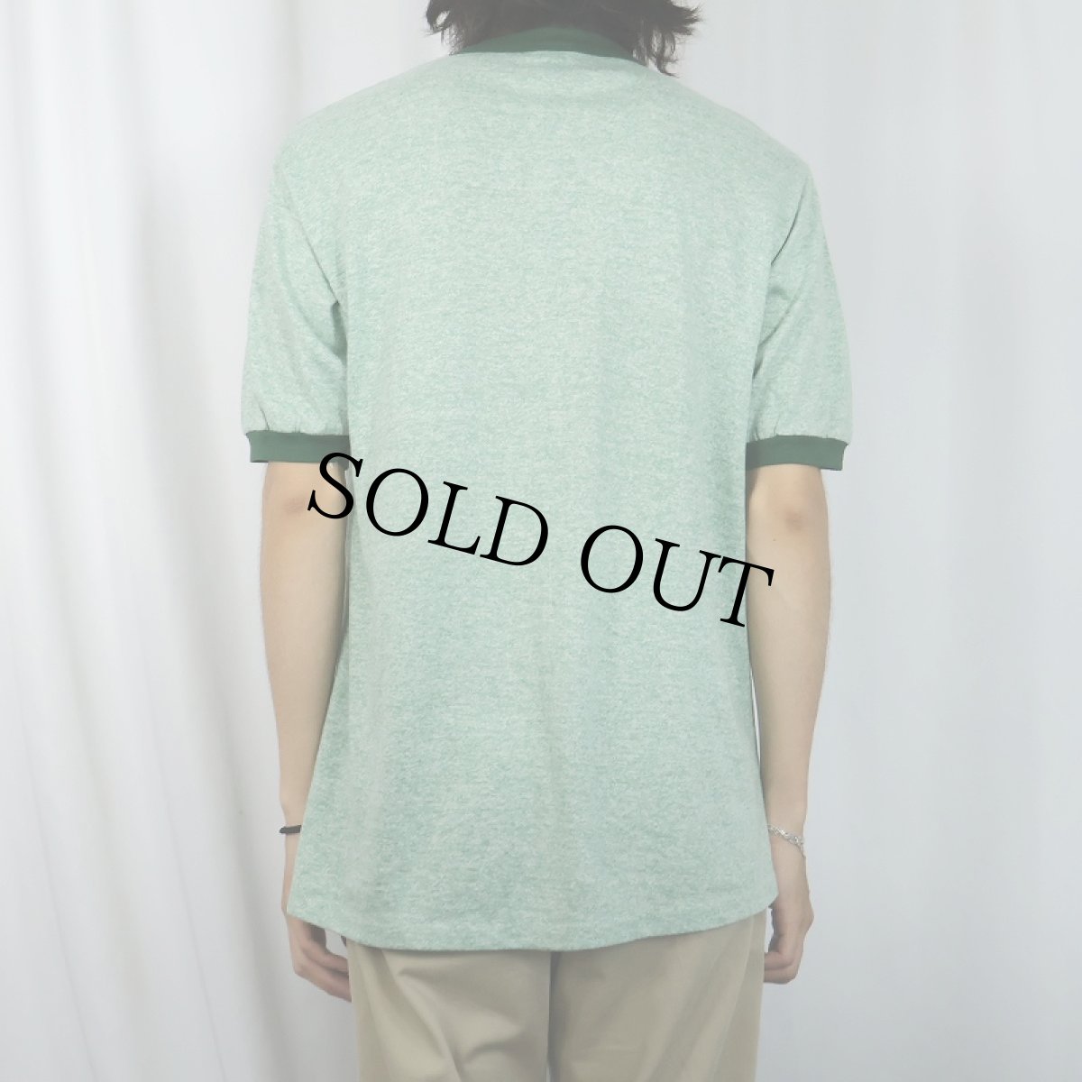 画像3: 70's JERZEES BY RUSSELL USA製 "Roosevelt High School..." プリントリンガーTシャツ XL (3)