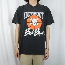 画像2: 90's USA製 "DETROIT Bad Boys" NBAチーム プリントTシャツ BLACK XL (2)
