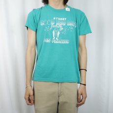 画像2: 80's USA製 "STUART GOOD EGG DAYS" フェスティバルプリントTシャツ L (2)
