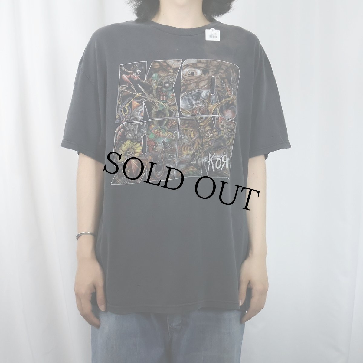 画像2: Korn ロックバンド プリントTシャツ BLACK XL (2)