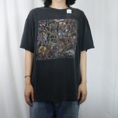 画像2: Korn ロックバンド プリントTシャツ BLACK XL (2)
