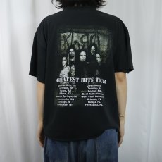 画像4: 2000's Korn "Greatest Hits Tour" ロックバンド ツアープリントTシャツ BLACK XL (4)