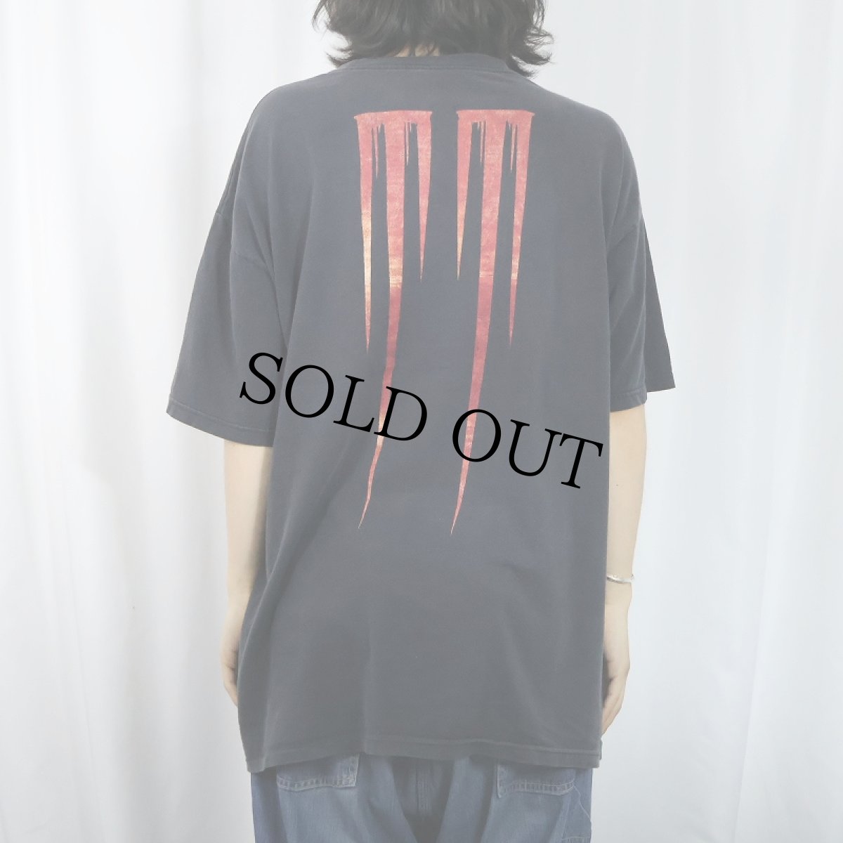 画像4: 00's MARILYN MANSON ロックミュージシャン プリントTシャツ BLACK (4)