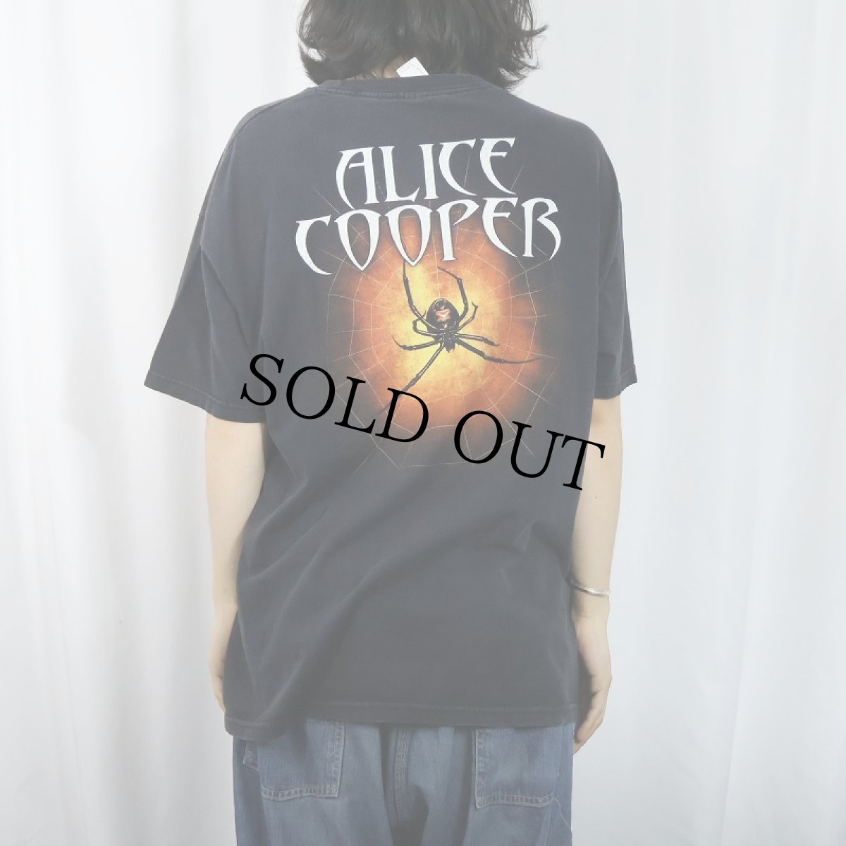 画像4: Alice Cooper ロックミュージシャン プリントTシャツ BLACK XL (4)