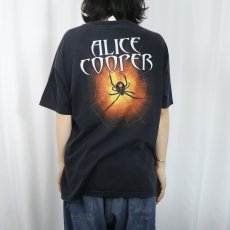 画像4: Alice Cooper ロックミュージシャン プリントTシャツ BLACK XL (4)