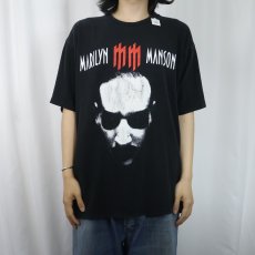 画像2: Marilyn Manson ロックバンド プリントTシャツ BLACK XL (2)