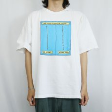 画像2: 90's USA製 "THE SOCIAL CLASSES OF STRING" イラストプリントTシャツ XXL (2)