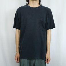 画像2: GAP 無地ポケットTシャツ BLACK L (2)