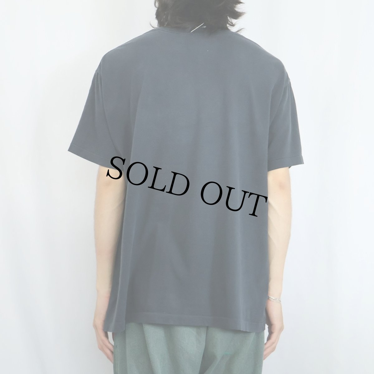画像3: GAP 無地ポケットTシャツ BLACK L (3)