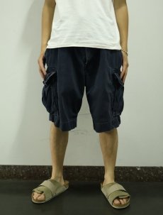 画像2: POLO Ralph Lauren チノカーゴショーツ NAVY W34 (2)