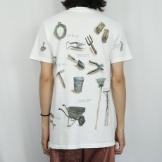 画像3: 90's rel-e-vant products USA製 農具プリントTシャツ M (3)