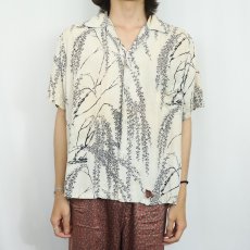 画像2: 50〜60's GOLDEN LOTUS at WAIKIKI 総柄 レーヨンオープンカラーシャツ (2)