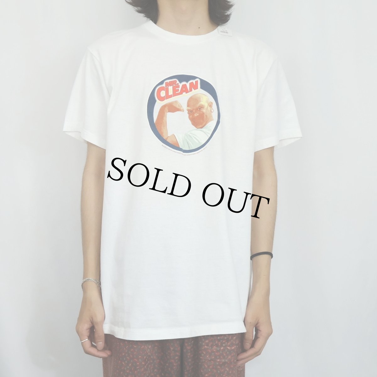 画像2: 2000's MR. CLEAN 洗剤ブランドプリントTシャツ L (2)