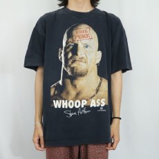 画像2: 90's Stone Cold Steve Austin USA製 "WHOOP ASS" プロレスラープリントTシャツ BLACK XL (2)