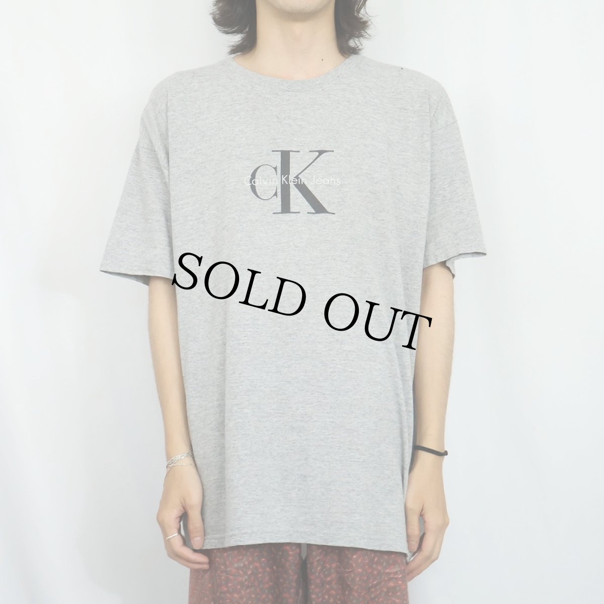 画像2: 90's Calvin Klein Jeans USA製 ロゴプリントTシャツ XL (2)
