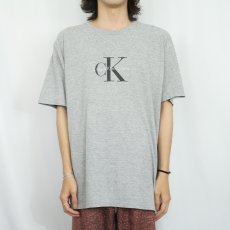 画像2: 90's Calvin Klein Jeans USA製 ロゴプリントTシャツ XL (2)