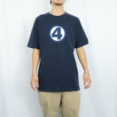 画像2: MARVEL "FANTASTIC FOUR" ロゴプリントTシャツ NAVY L (2)