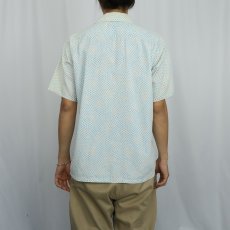 画像3: 50〜60's SEDGEFIELD 総柄 コットンオープンカラーシャツ M (3)