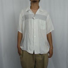 画像2: 50's LION SAN DIEGO レーヨンオープンカラーシャツ L (2)