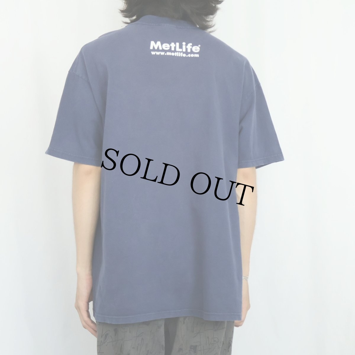 画像3: SNOOPY "MET... IPO..." キャラクタープリントTシャツ NAVY XL (3)