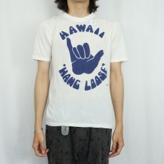画像2: 80's〜 USA製 "HAWAII HANG LOOSE" プリントTシャツ L (2)