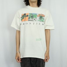 画像2: 90's GALT SAND USA製 "FRONTIER HERBS" プリントTシャツ M (2)